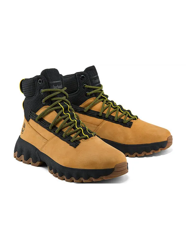Кроссовки greenstride edge waterproof wide fit boots 'wheat nubuck' Timberland — изображение 4 из 4, желтый/черный