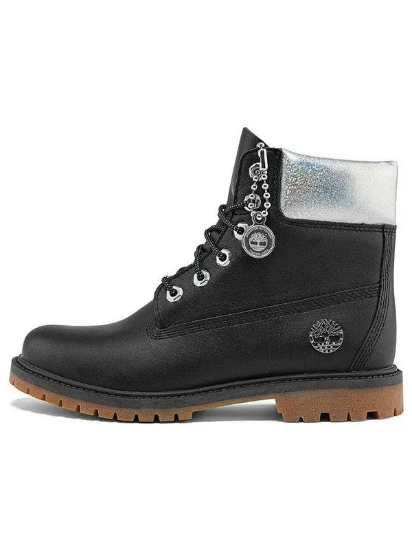 Кроссовки heritage 6 inch waterproof boots 'black full grain with silver collar' Timberland — изображение 1 из 4