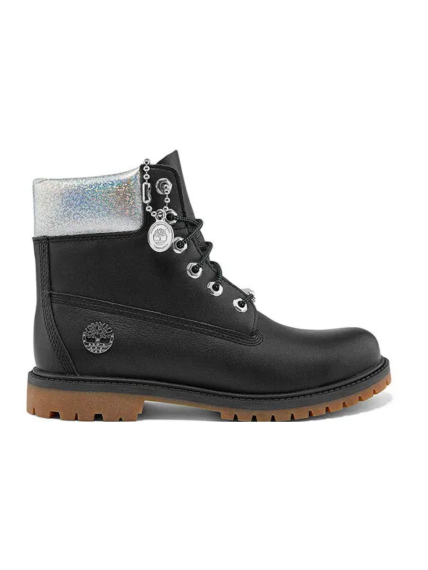Кроссовки heritage 6 inch waterproof boots 'black full grain with silver collar' Timberland — изображение 2 из 4