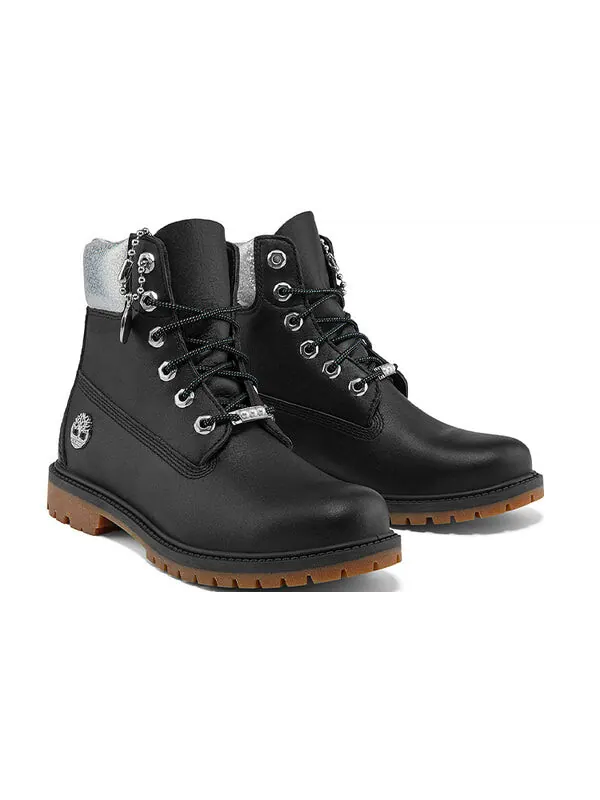 Кроссовки heritage 6 inch waterproof boots 'black full grain with silver collar' Timberland — изображение 4 из 4