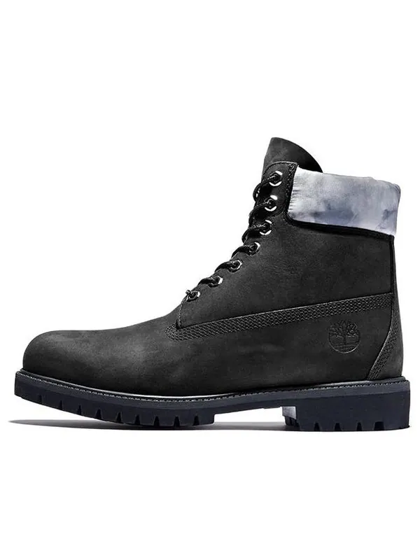 Кроссовки premium 6 inch waterproof boots 'black nubuck with grey camo collar' Timberland — изображение 1 из 4