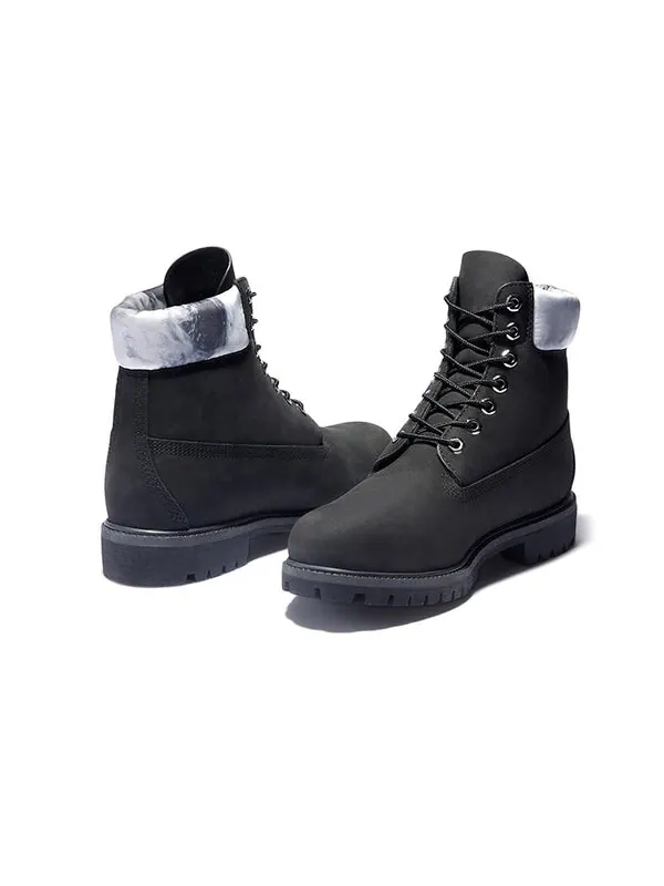 Кроссовки premium 6 inch waterproof boots 'black nubuck with grey camo collar' Timberland — изображение 3 из 4