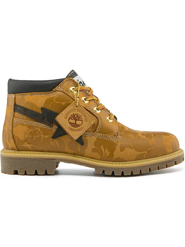 Кроссовки x bape nelson premium waterproof chukka boots 'wheat and chocolate' Timberland — изображение 2 из 4
