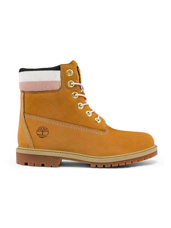 Кроссовки 6 inch heritage premium waterproof boots 'wheat nubuck and stripes' Timberland — изображение 2 из 4