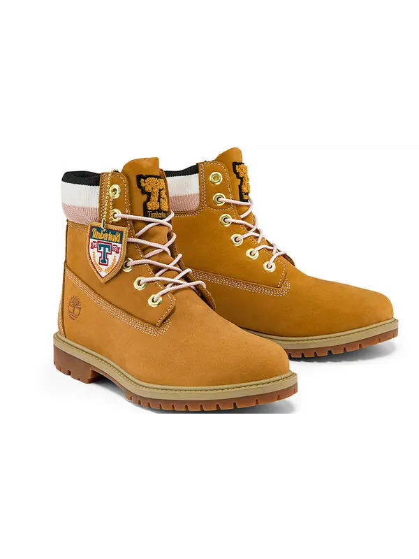 Кроссовки 6 inch heritage premium waterproof boots 'wheat nubuck and stripes' Timberland — изображение 4 из 4