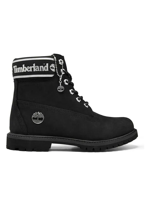 Кроссовки 6 inch premium waterproof boots 'black nubuck logo' Timberland — изображение 2 из 4, черный/серебристый