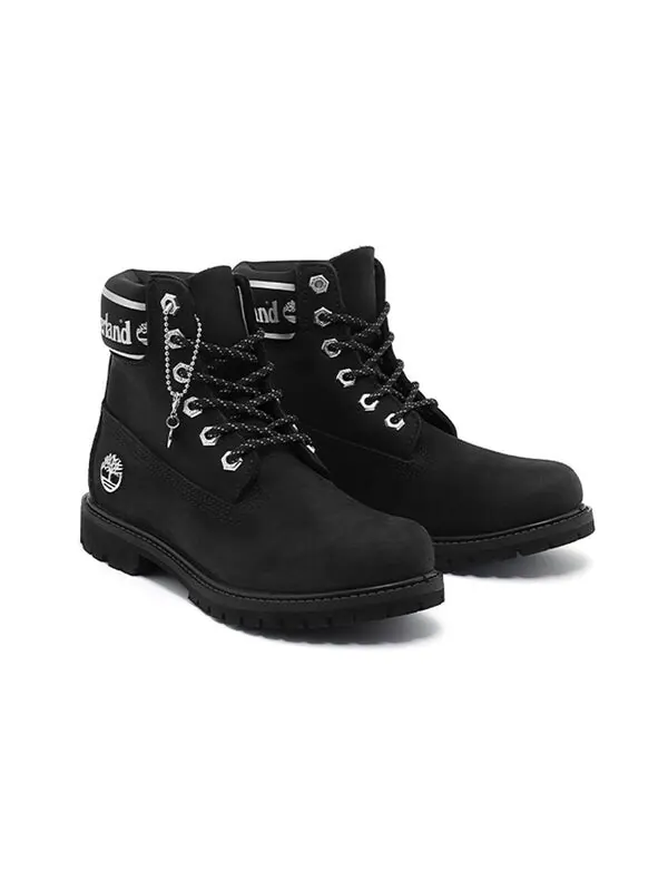 Кроссовки 6 inch premium waterproof boots 'black nubuck logo' Timberland — изображение 4 из 4, черный/серебристый