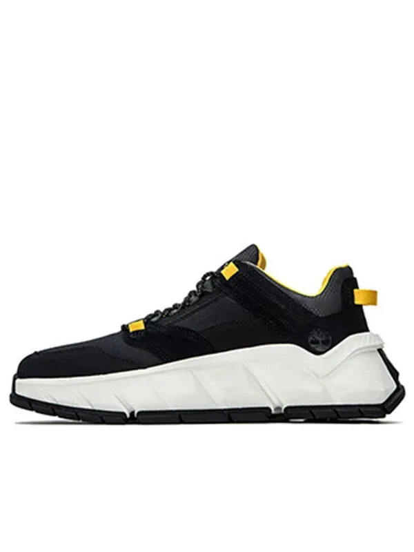 Кроссовки turbo low hiking sneaker 'black nubuck' Timberland — изображение 1 из 4, черный/белый/желтый