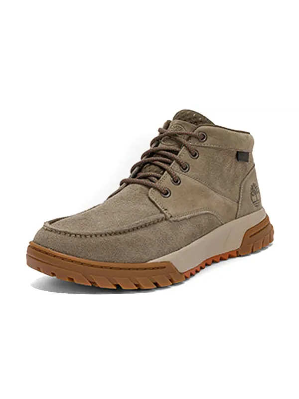 Кроссовки boulder trail chukka boots 'medium grey suede' Timberland — изображение 2 из 4, серый/коричневый/белый