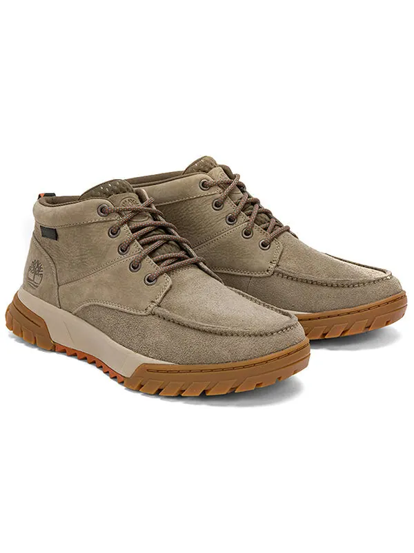 Кроссовки boulder trail chukka boots 'medium grey suede' Timberland — изображение 3 из 4, серый/коричневый/белый