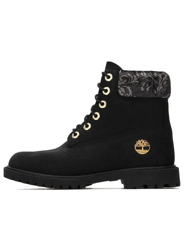 Кроссовки 6 inch heritage lace up cupsole boots 'black nubuck' Timberland — изображение 1 из 4