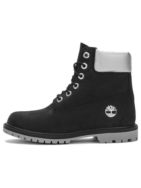 Кроссовки 6 inch heritage cupsole waterproof boots 'black nubuck with silver collar' Timberland — изображение 1 из 4