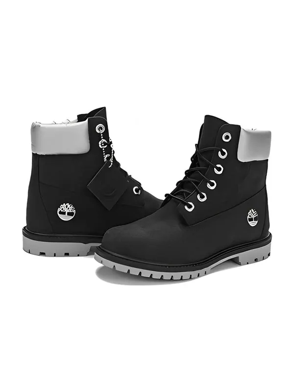 Кроссовки 6 inch heritage cupsole waterproof boots 'black nubuck with silver collar' Timberland — изображение 4 из 4