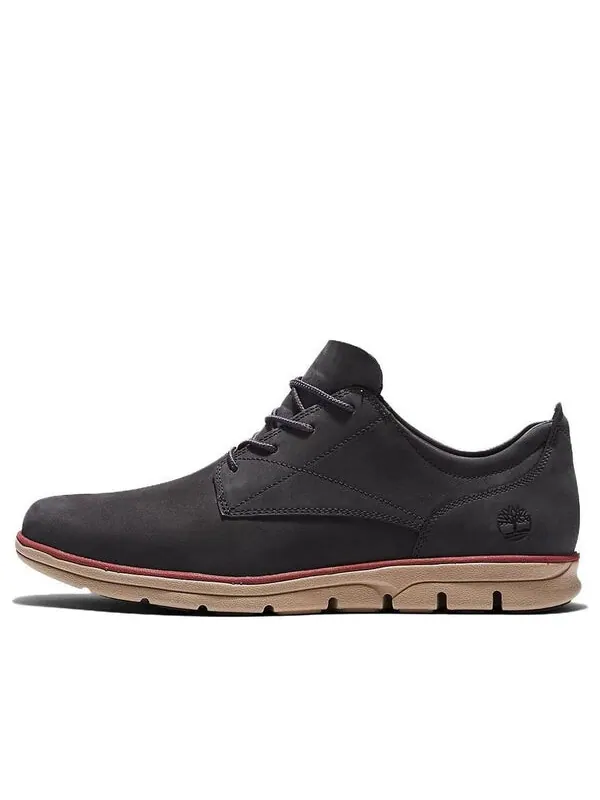Кроссовки bradstreet leather oxford shoes 'dark grey' Timberland — изображение 1 из 4, серый/бежевый