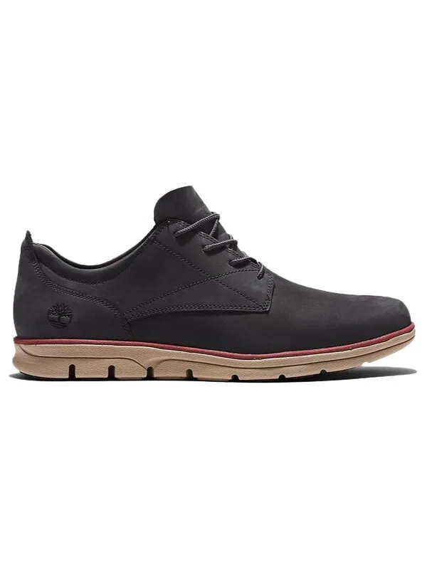 Кроссовки bradstreet leather oxford shoes 'dark grey' Timberland — изображение 2 из 4, серый/бежевый