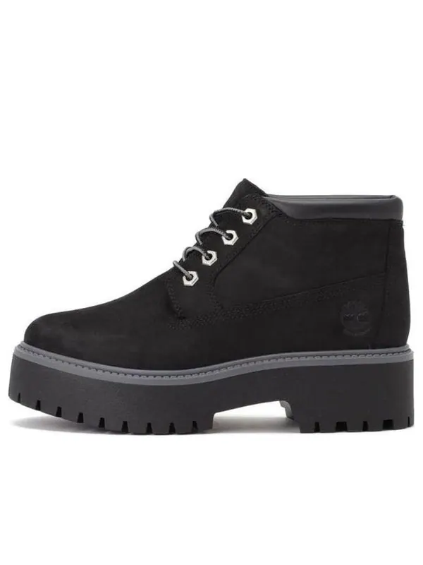 Кроссовки stone street premium platform waterproof chukka boots 'black nubuck' Timberland — изображение 1 из 4, черный