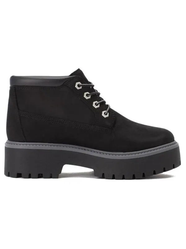 Кроссовки stone street premium platform waterproof chukka boots 'black nubuck' Timberland — изображение 2 из 4, черный