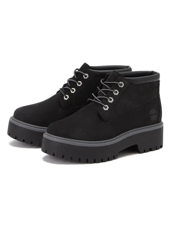 Кроссовки stone street premium platform waterproof chukka boots 'black nubuck' Timberland — изображение 3 из 4, черный