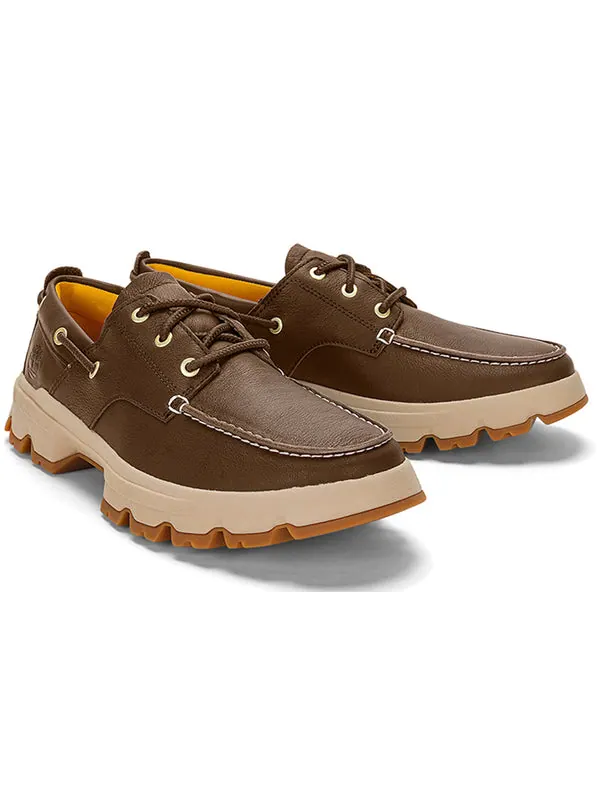 Кроссовки greenstride originals ultra leather boat shoes 'dark brown' Timberland — изображение 4 из 4, коричневый/белый