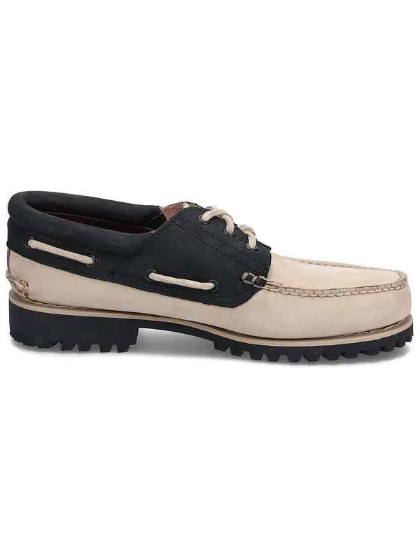 Кроссовки 3-eye lug handsewn boat shoes 'beige' Timberland — изображение 2 из 4, бежевый/белый/черный