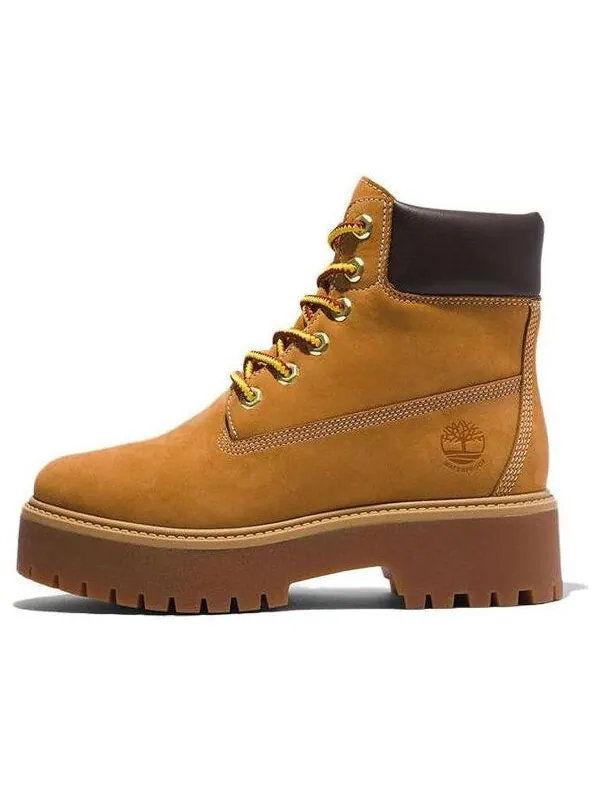Кроссовки stone steet 6 inch premium platform waterproof boots 'wheat nubuck' Timberland — изображение 1 из 4