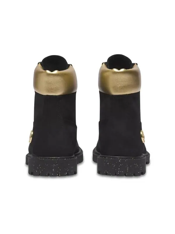 Кроссовки heritage 6 inch waterproof boots 'black nubuck with gold' Timberland — изображение 4 из 4, черный/золотистый