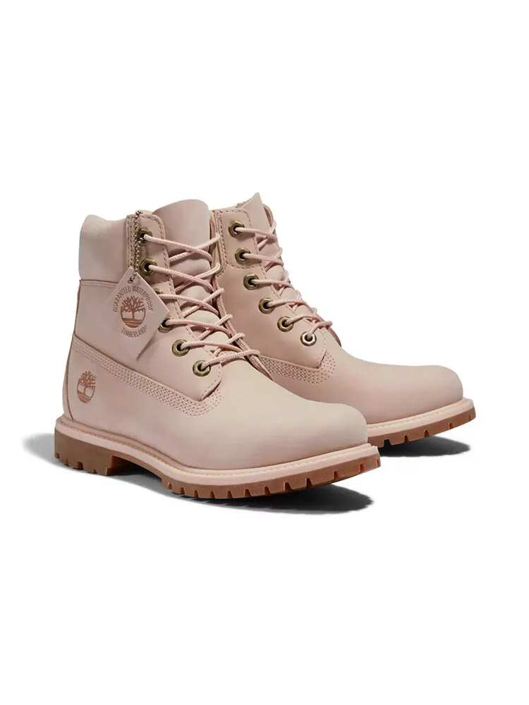 Ботинки женские Timberland Premium 6 Inch — изображение 2 из 5, светло-розовый