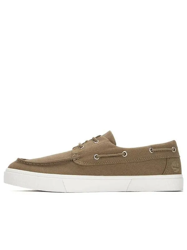 Кроссовки union wharf 2.0 ek+ 2 eye boat shoes 'beige' Timberland — изображение 1 из 4, бежевый
