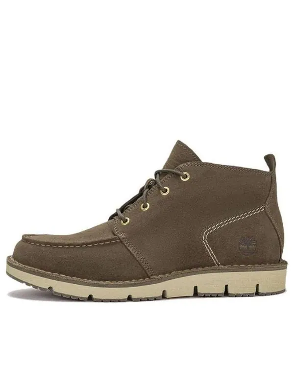 Кроссовки westmore moc toe chukka boot 'olive green nubuck' Timberland — изображение 1 из 4, оливковый зеленый/белый