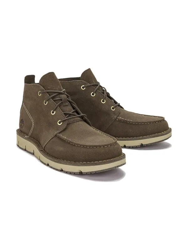 Кроссовки westmore moc toe chukka boot 'olive green nubuck' Timberland — изображение 2 из 4, оливковый зеленый/белый
