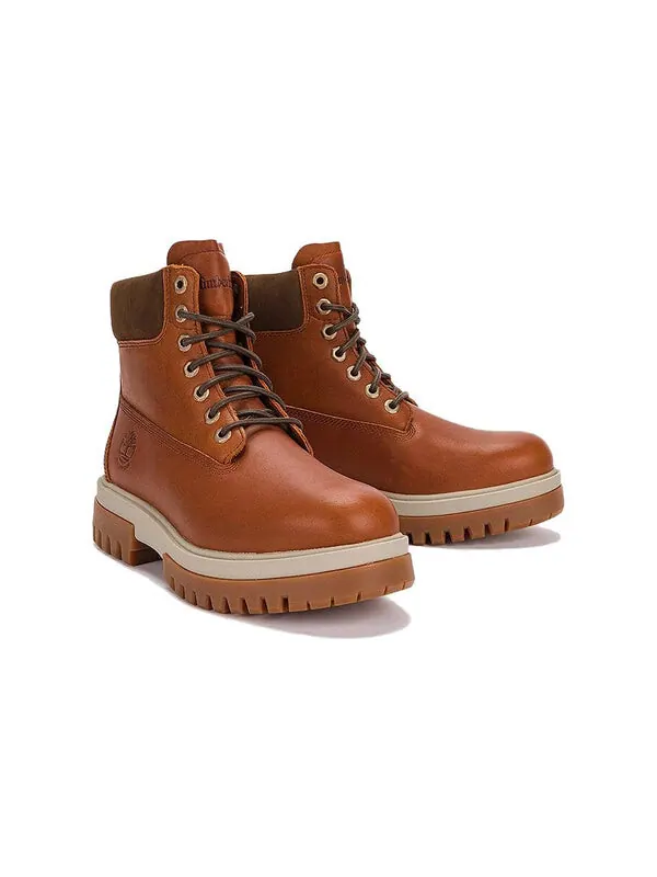 Кроссовки arbor road waterproof 6 inch boot 'brown' Timberland — изображение 3 из 4, коричневый/белый