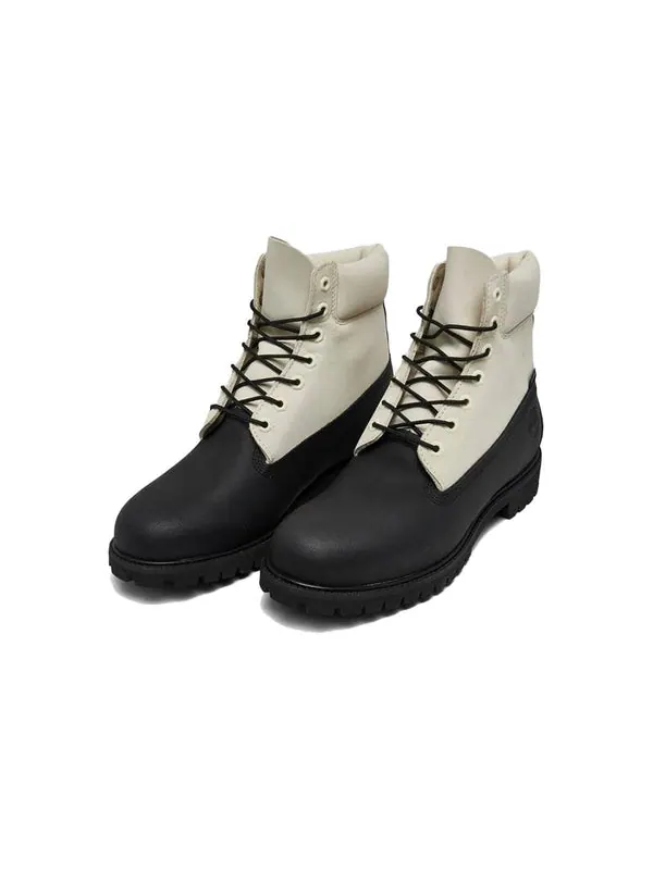 Кроссовки premium 6 inch waterproof boot 'black white' Timberland — изображение 2 из 4, черный/белый