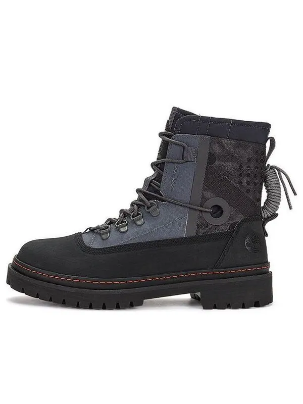 Кроссовки x raeburn pull-on wide fit boot 'steel grey' Timberland — изображение 1 из 4, серый/черный/красный