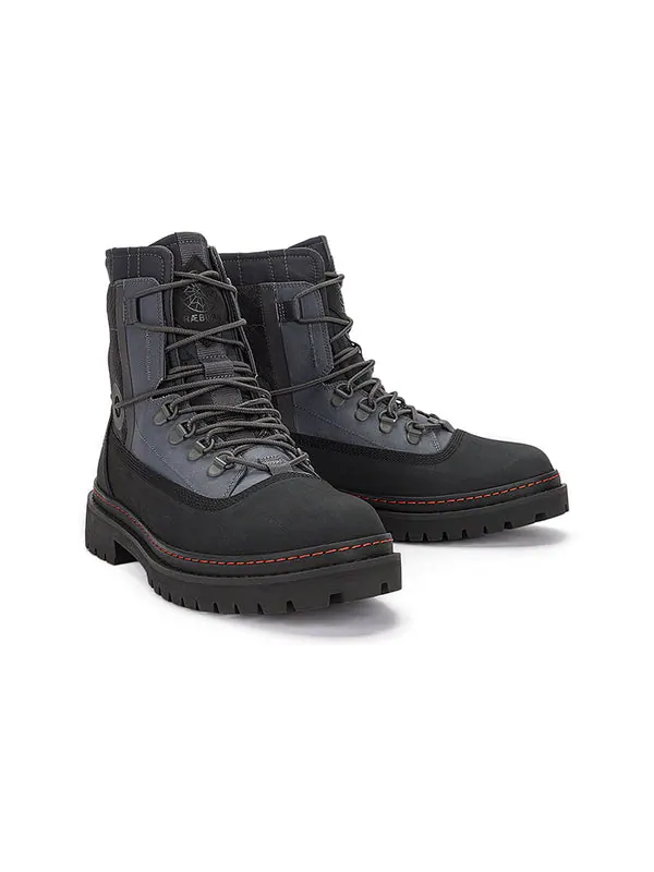 Кроссовки x raeburn pull-on wide fit boot 'steel grey' Timberland — изображение 4 из 4, серый/черный/красный