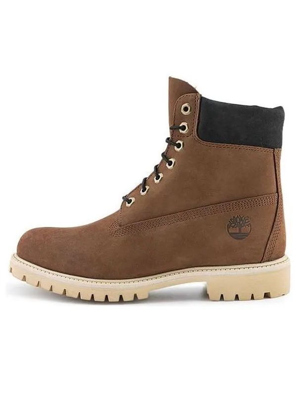 Кроссовки premium 6-inch waterproof boot 'rust' Timberland — изображение 1 из 4, коричневый/черный/белый
