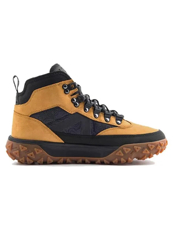 Кроссовки greenstride motion 6 waterproof mid hiker 'yellow' Timberland — изображение 2 из 4, желтый/черный/коричневый