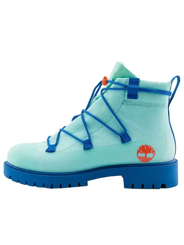 Кроссовки x suzanne oude hengel future73 knit 6 inch boot 'teal' Timberland — изображение 1 из 4, синий/красный