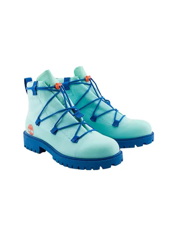 Кроссовки x suzanne oude hengel future73 knit 6 inch boot 'teal' Timberland — изображение 3 из 4, синий/красный