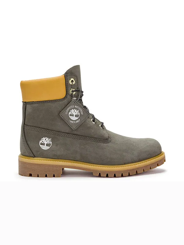 Кроссовки 6 inch premium waterproof boot 'dark green nubuck' Timberland — изображение 2 из 4