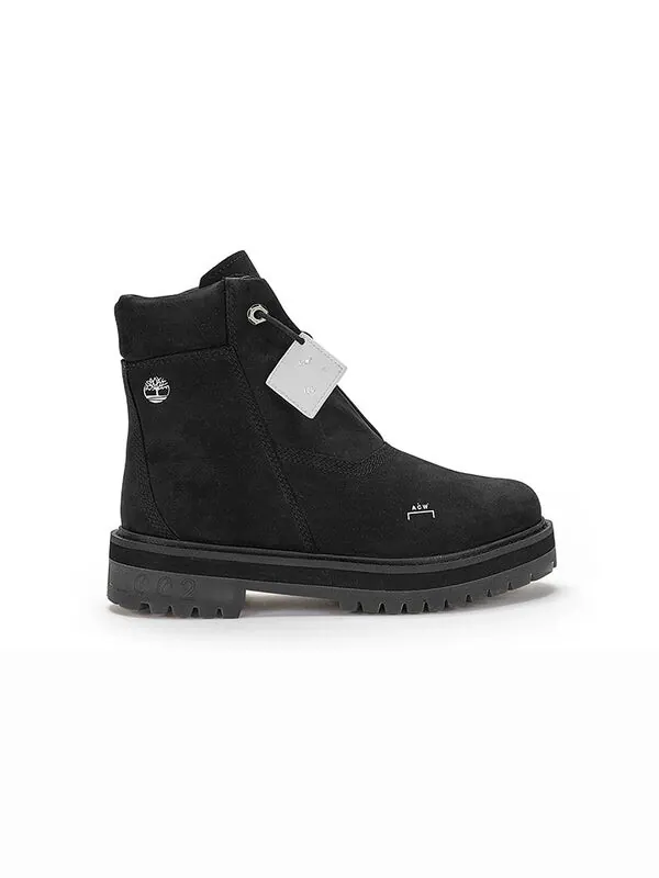 Кроссовки x a cold wall 6 inch premium side zip boot 'jet black nubuck' Timberland — изображение 2 из 4, черный/белый