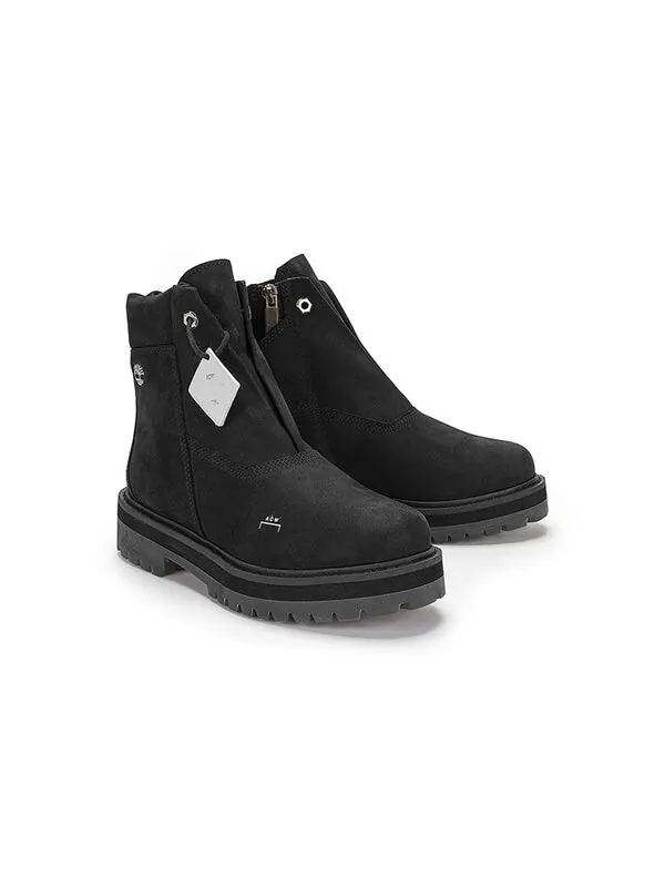 Кроссовки x a cold wall 6 inch premium side zip boot 'jet black nubuck' Timberland — изображение 4 из 4, черный/белый