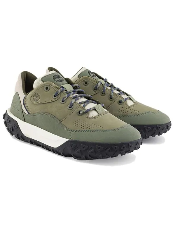 Кроссовки greenstride motion 6 low lace up hiking sneakers 'green' Timberland — изображение 3 из 4, зеленый/белый/черный