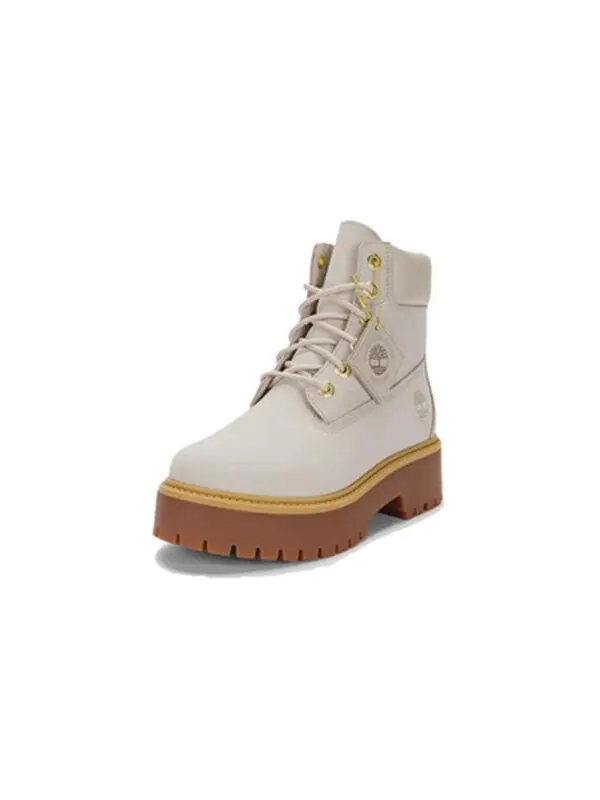 Кроссовки stone street 6 inch platform waterproof boot 'light taupe' Timberland — изображение 2 из 4, бежевый/коричневый