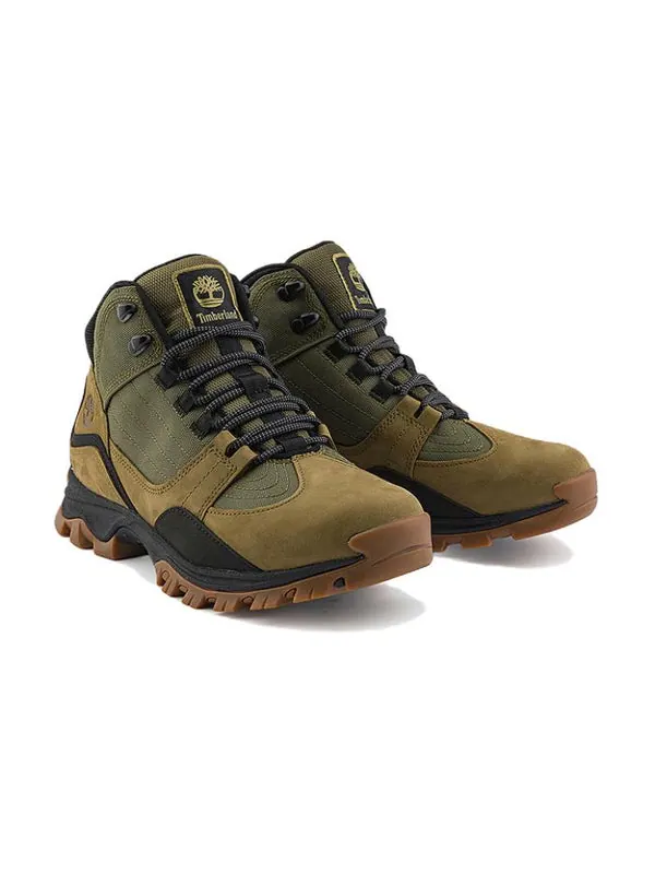 Кроссовки mt. maddsen mid lace up hiking boots 'olive nubuck' Timberland — изображение 3 из 4