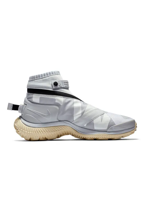 Кроссовки gyakusou x гетры сапоги Nike — изображение 2 из 4, белый/платиновый/черный