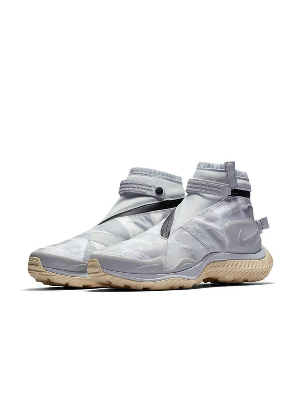 Кроссовки gyakusou x гетры сапоги Nike — изображение 3 из 4, белый/платиновый/черный
