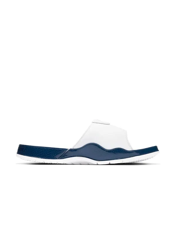 Тапочки hydro 11 retro 'navy' Air Jordan — изображение 2 из 4, белый/темно-синий