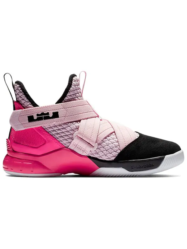 Кроссовки леброн солдат 12 Nike — изображение 2 из 4, черный/розовый