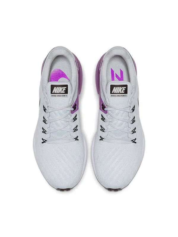 Кроссовки Air Zoom Structure 22 Nike — изображение 4 из 4, серый/фиолетовый