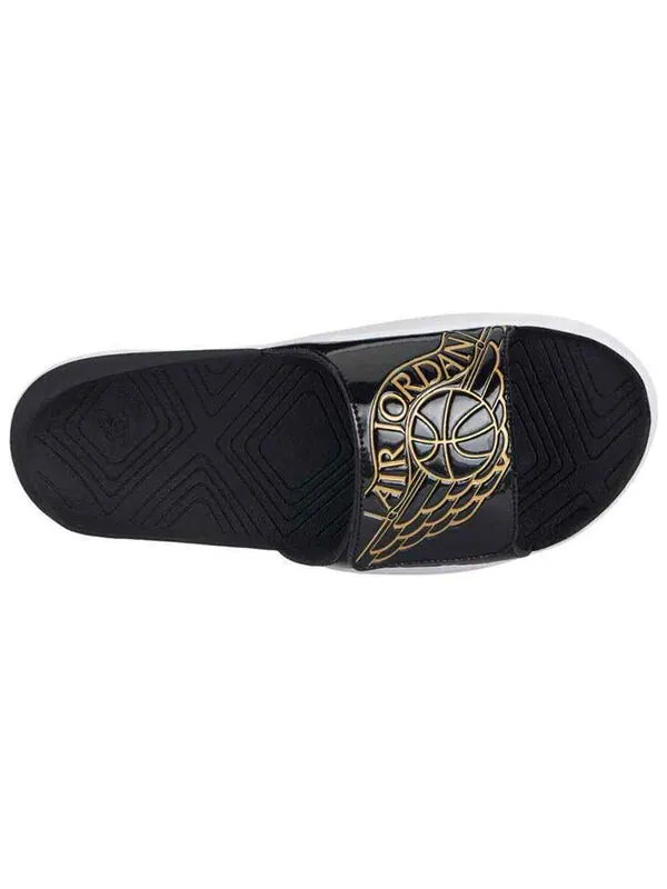 Тапочки hydro 7 slide 'black' Air Jordan — изображение 3 из 4, черный/белый